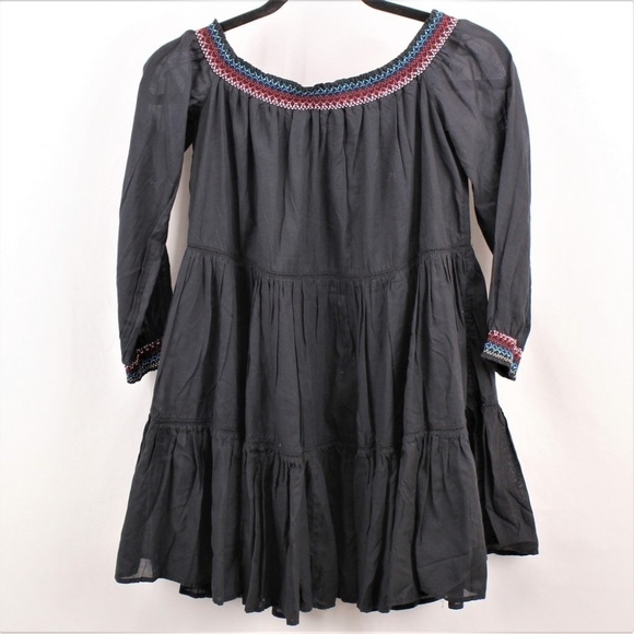 NWT Free People Sunbeams Emblazoned Off Shoulder Mini Women Dresses Size S - Picture 4 of 6